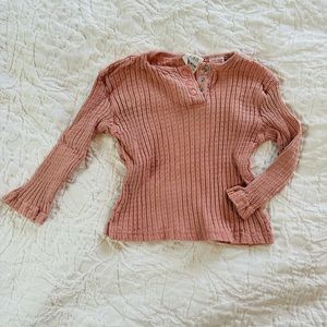 Zara baby girls ribbed long sleeve